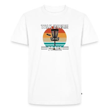 Disc Golf Player Ultimate Frisbee Fan Disc Golf - Men's Premium Organic T-Shirt - white - Front - Nico (187cm)