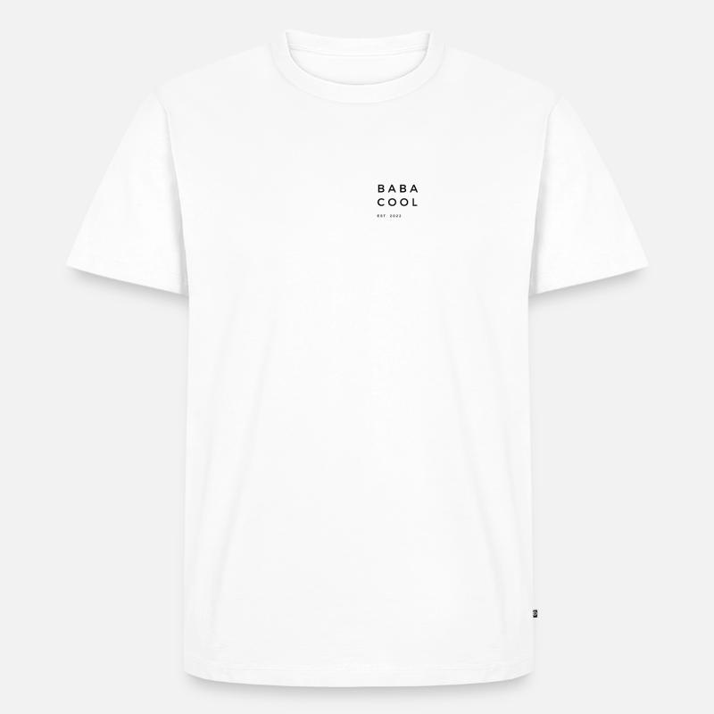Baba Cool - Männer Premium Bio T-Shirt - Weiß