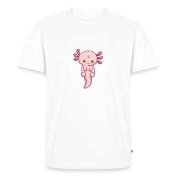 Chemises Axolotl pour Femmes Hommes Drôle Axolotl Pun I - T-shirt Premium bio Homme - blanc - Devant - Nico (187cm)