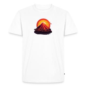 Volcanologist Volcanology Geologist Geology - Men's Premium Organic T-Shirt - white - Front - Nico (187cm)