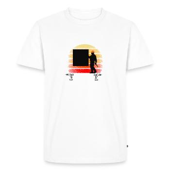 Drywall Installer Drywaller Drywall Finisher - Men's Premium Organic T-Shirt - white - Front - Nico (187cm)