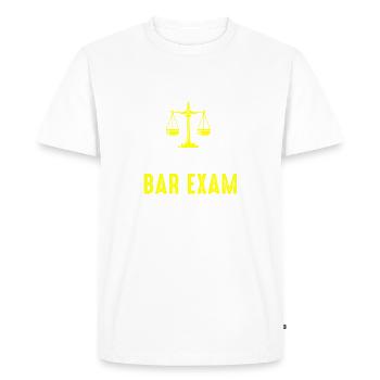 The Bar Exam Passed Funny New Lawyer Attorney - Men's Premium Organic T-Shirt - white - Front - Nico (187cm)
