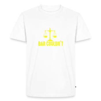 The Bar Exam Passed Funny New Lawyer Attorney - Men's Premium Organic T-Shirt - white - Front - Nico (187cm)