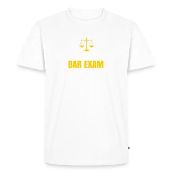 The Bar Exam Passed Funny New Lawyer Attorney - Men's Premium Organic T-Shirt - white - Front - Nico (187cm)
