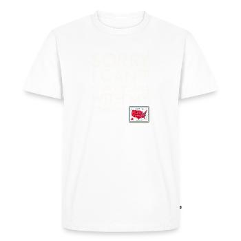 Timbre Collectionneur Affranchissement Estampillage Philatéliste Hommes - T-shirt Premium bio Homme - blanc - Devant - Nico (187cm)