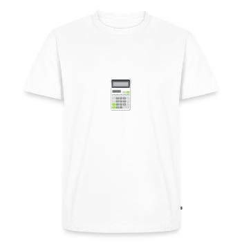 Passed CPA Exam For Certified Accountant Funny - Men's Premium Organic T-Shirt - white - Front - Nico (187cm)