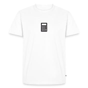 Passed CPA Exam For Certified Accountant Funny - Men's Premium Organic T-Shirt - white - Front - Nico (187cm)