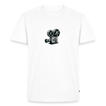 Critique de cinéma Cinéphile Cinéphile Amant Drôle Critique - T-shirt Premium bio Homme - blanc - Devant - Nico (187cm)