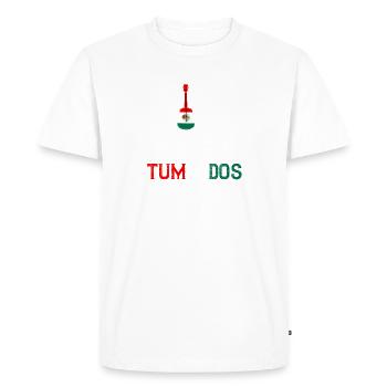 Corridos Belicos Tumbados Merch Camiseta Música - T-shirt Premium bio Homme - blanc - Devant - Nico (187cm)