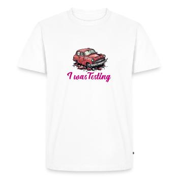 Nouveau Étudiant Conducteur Filles Femmes Maman Fille - T-shirt Premium bio Homme - blanc - Devant - Nico (187cm)