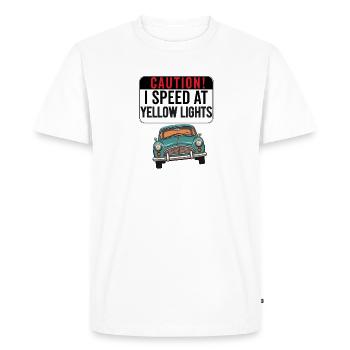Nouveau Étudiant Conducteur Filles Femmes Maman Fille - T-shirt Premium bio Homme - blanc - Devant - Nico (187cm)