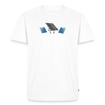 Solar Panel Installer Technician Men Renewable - Men's Premium Organic T-Shirt - white - Front - Nico (187cm)