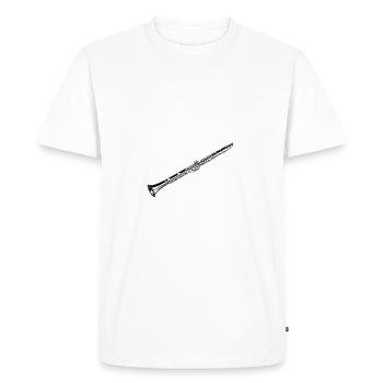 Flûtiste Chrétien Femmes Filles Hommes Flûtiste - T-shirt Premium bio Homme - blanc - Devant - Nico (187cm)