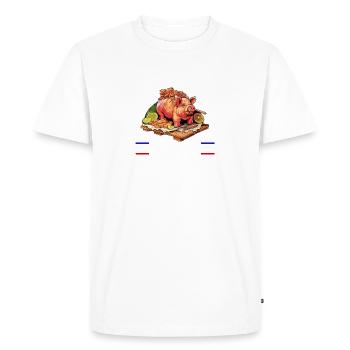 Philippines Philippines Femmes Hommes Cuisine philippine - T-shirt Premium bio Homme - blanc - Devant - Nico (187cm)