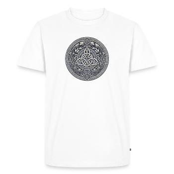 Rond celte 1 - T-shirt Premium bio Homme - blanc - Devant - Nico (187cm)