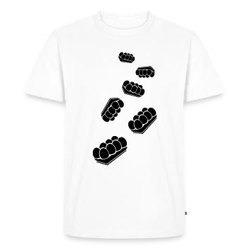 Symbole des œufs - T-shirt Premium bio Homme - blanc - Devant - Nico (187cm)