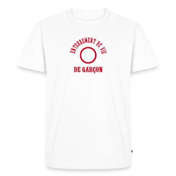 JGA 2023 - Groom - Bachelor Party - Men's Premium Organic T-Shirt - white - Front - Nico (187cm)