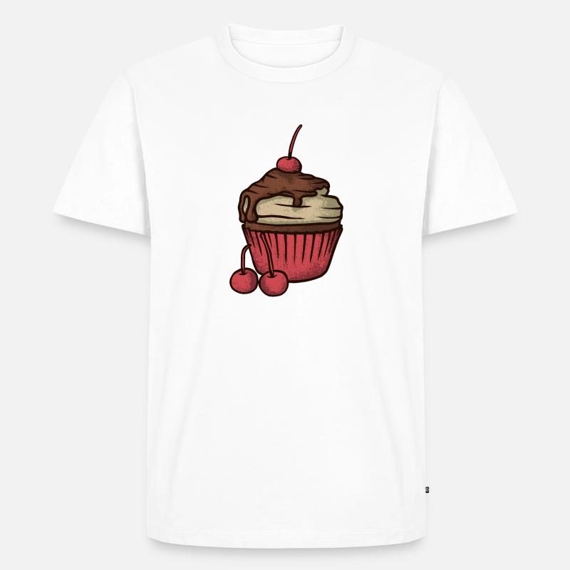 Cupcake - Men's Premium Organic T-Shirt - white