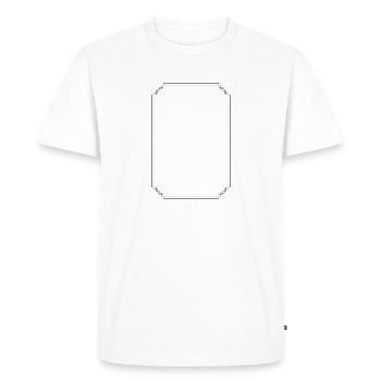 Cadre vintage - T-shirt Premium bio Homme - blanc - Devant - Nico (187cm)