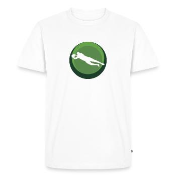 Gardien de but de football Défenseur - T-shirt Premium bio Homme - blanc - Devant - Nico (187cm)