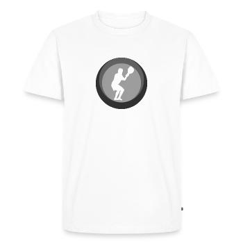 Raquettes de crosse au champ - T-shirt Premium bio Homme - blanc - Devant - Nico (187cm)