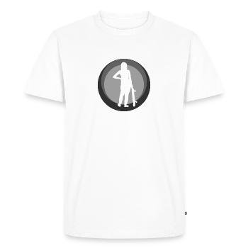 Skateboard Skateboard Skateboard Patinage - T-shirt Premium bio Homme - blanc - Devant - Nico (187cm)