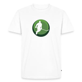 Ice Hockey Eishockeyspieler Ice Hockey - Men's Premium Organic T-Shirt - white - Front - Nico (187cm)