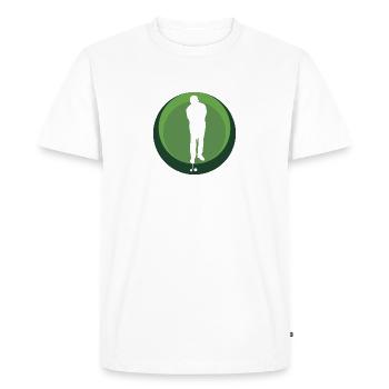 Golf Balle de Golf Golf - T-shirt Premium bio Homme - blanc - Devant - Nico (187cm)