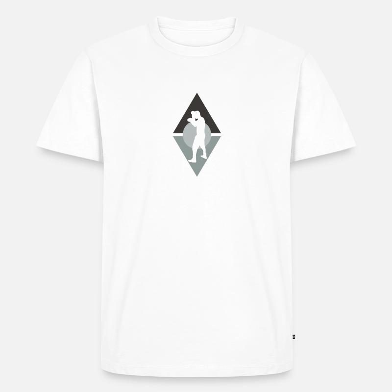 Boxer Boxen Boxkampf - Männer Premium Bio T-Shirt - Weiß
