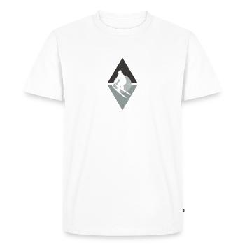 Skiing Ski Schifahren - T-shirt Premium bio Homme - blanc - Devant - Nico (187cm)