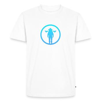Bee Honeycomb Beekeeping - Men's Premium Organic T-Shirt - white - Front - Nico (187cm)