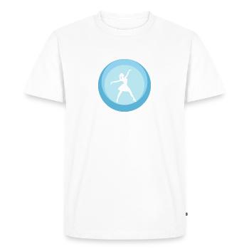 Ballet, Danseur, Ballerine, Ballerine - T-shirt Premium bio Homme - blanc - Devant - Nico (187cm)