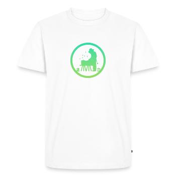 Bienen Honigbiene Bienen - Männer Premium Bio T-Shirt - Weiß - Vorne - Nico (187cm)