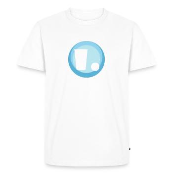 Fête Beerpong Bière - T-shirt Premium bio Homme - blanc - Devant - Nico (187cm)