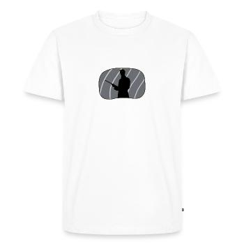 Joueur de billard Joueur de billard Joueur de billard - T-shirt Premium bio Homme - blanc - Devant - Nico (187cm)