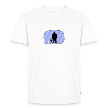 Big foot Bigfoot Big foot Lochness - T-shirt Premium bio Homme - blanc - Devant - Nico (187cm)