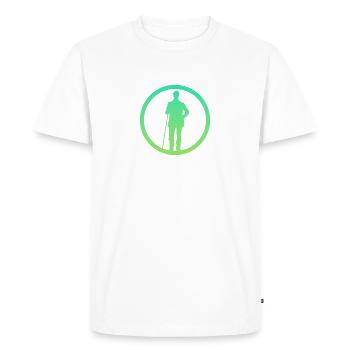 Joueur de billard Boule de billard Joueur de billard - T-shirt Premium bio Homme - blanc - Devant - Nico (187cm)