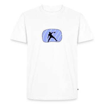 Table tennis player Tennis Table tennis player - Men's Premium Organic T-Shirt - white - Front - Nico (187cm)