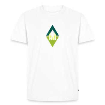 Yeti Bigfoot Lochness - Men's Premium Organic T-Shirt - white - Front - Nico (187cm)