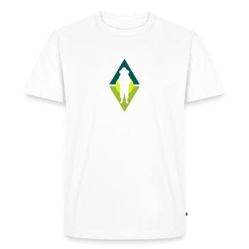Abeille nectar d’apiculteur - T-shirt Premium bio Homme - blanc - Devant - Nico (187cm)