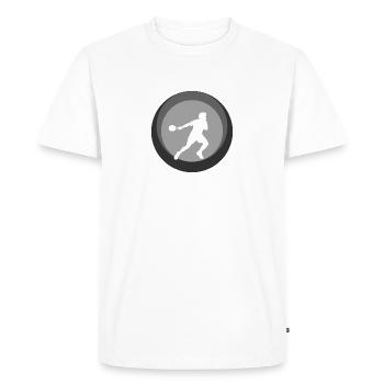 Raquettes Joueurs de squash Raquettes de squash - T-shirt Premium bio Homme - blanc - Devant - Nico (187cm)