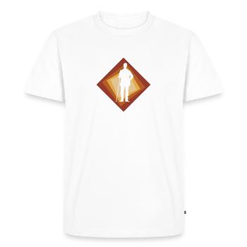 Billard Joueur de billard Joueur de billard - T-shirt Premium bio Homme - blanc - Devant - Nico (187cm)