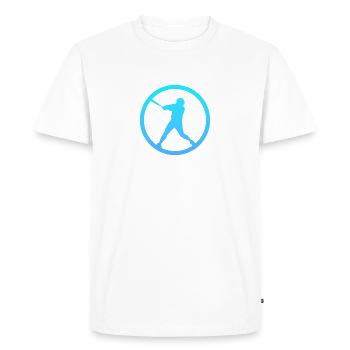 Pichet Pichet Batte de softball - T-shirt Premium bio Homme - blanc - Devant - Nico (187cm)