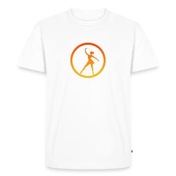 Ballerine Ballerine Opéra - T-shirt Premium bio Homme - blanc - Devant - Nico (187cm)