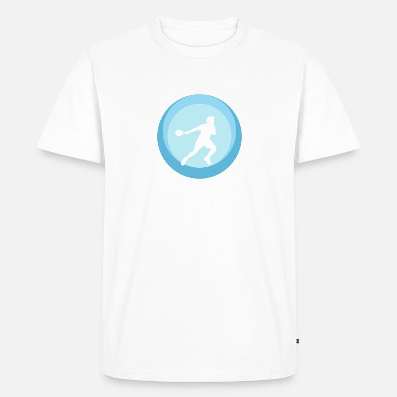 Squashschläger Squash Squash - Männer Premium Bio T-Shirt - Weiß