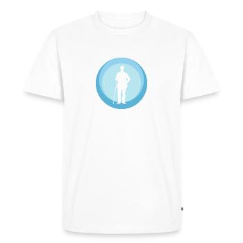 Joueur de billard Joueur de billard - T-shirt Premium bio Homme - blanc - Devant - Nico (187cm)