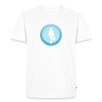 Banquier, Banquier, Homme d’affaires - T-shirt Premium bio Homme - blanc - Devant - Nico (187cm)