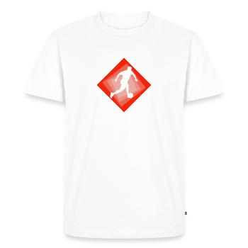 Joueur de Beach Soccer Beach Soccer - T-shirt Premium bio Homme - blanc - Devant - Nico (187cm)