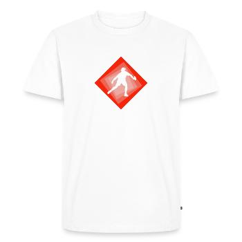 Pickleball Jeu de pickleball Batte de pickleball - T-shirt Premium bio Homme - blanc - Devant - Nico (187cm)
