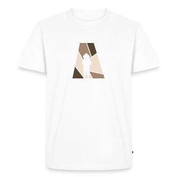 Nectar d’abeilles apicultrices - T-shirt Premium bio Homme - blanc - Devant - Nico (187cm)